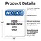 Signmission Food Preparation Sink Only, 10 in W x Rectangle, Vinyl Decal OS-2PACK-NS-D-1014-V-12836 - alternate 4